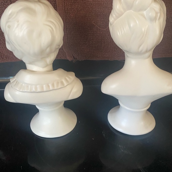 VINTAGE! National Potteries Boy And Girl Bust - Picture 3 of 8